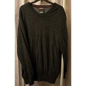 Mizuno Sweater Men 2XL Performance Windlite Flex Windproof V-Neck Black Pullover